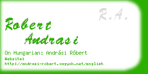 robert andrasi business card