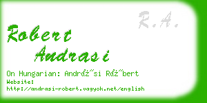 robert andrasi business card